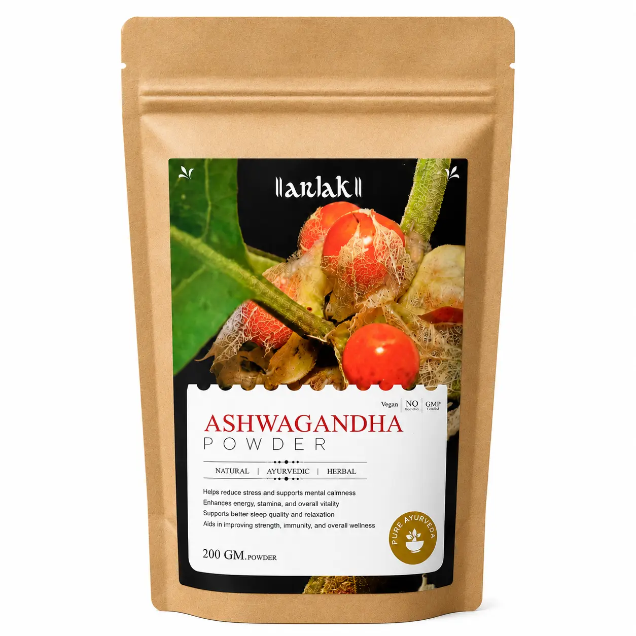 Arlak Ashwagandha Powder — Nature's Trusted Adaptogen for Calm, Strength, and Restful Sleep