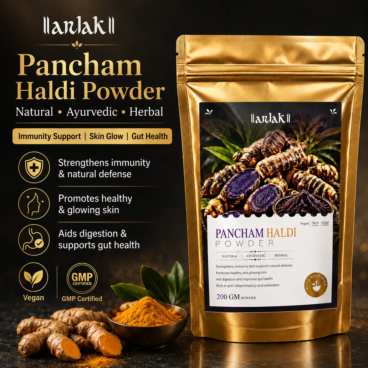 Pancham Haldi Powder – Powerful Blend for Immunity & Wellness - Image 2